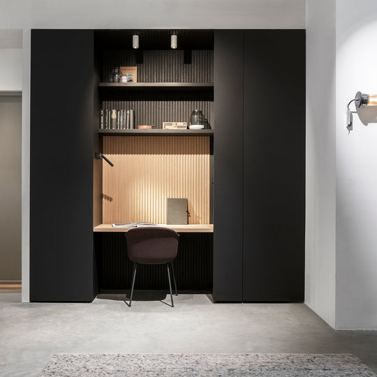 Houtmerk - Witte MDF Stollenwand - Overschilderbaar maatwerk Keukens Houtmerk