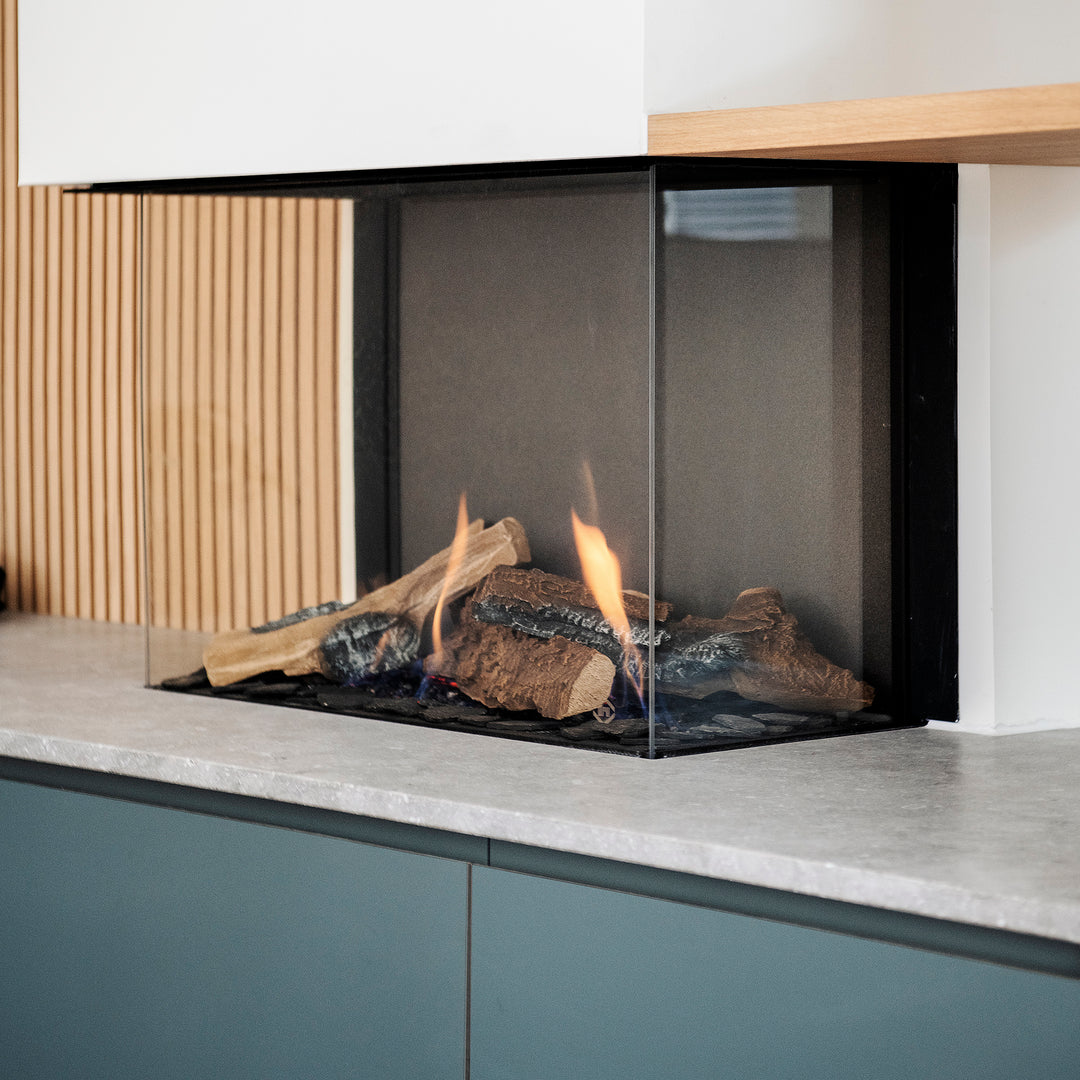 Houtmerk - Houten Wandpaneel met groeven profiel - Maatwerk Kasten Houtmerk