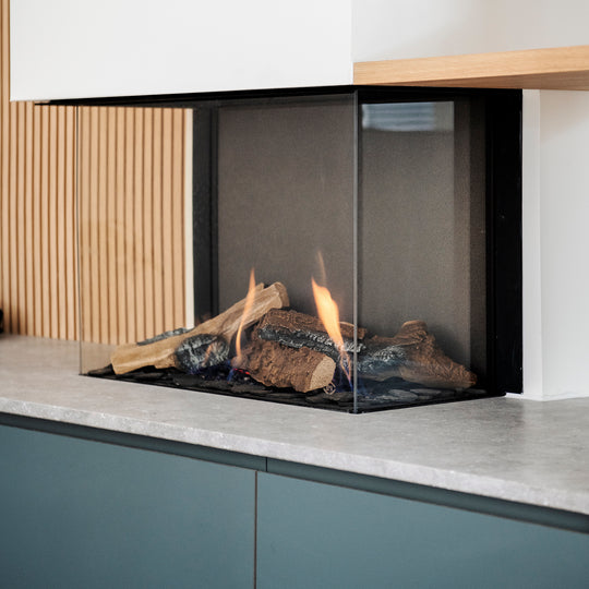 Houtmerk - Maatwerk Haardmeubel Forno 03 - Arpa Fenix + Concreto steen Kasten Houtmerk   