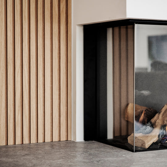 Houtmerk - Kast Forno 04 - Ladekast voor haard Kastcombinatie Houtmerk