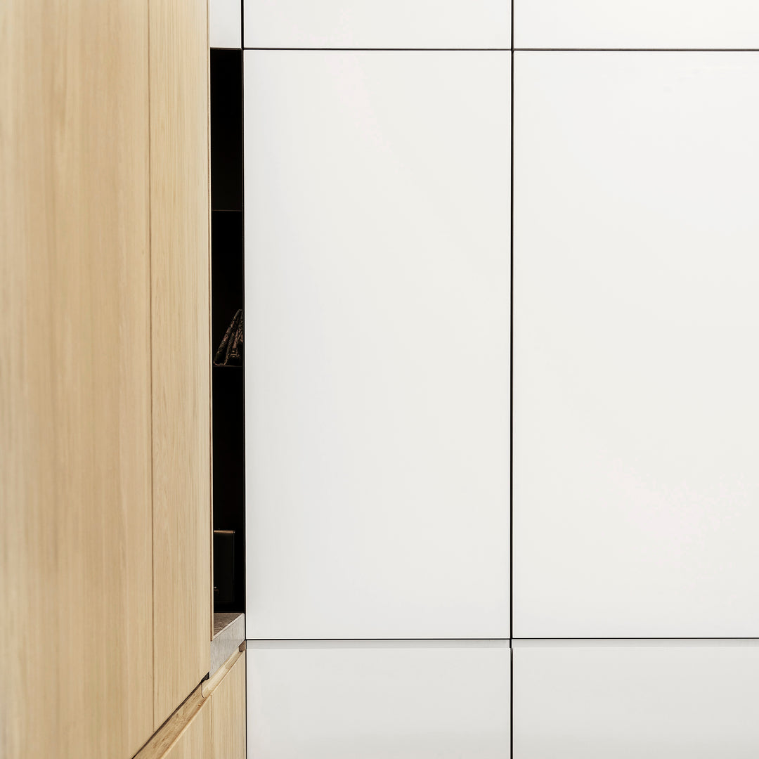 Houtmerk - Kast Forno 04 - Ladekast voor haard Kastcombinatie Houtmerk