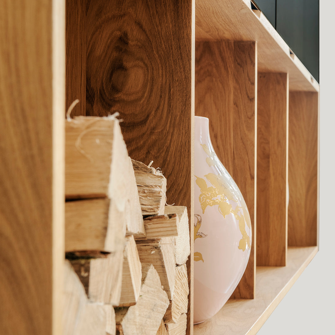 Houtmerk Domus® - Zwevende wandkast Vero - Houten open vak Kasten Houtmerk