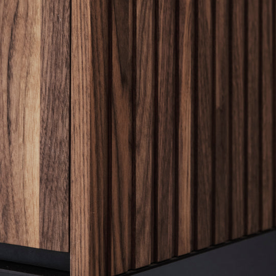 Houtmerk Domus® - Haardmeubel - Massief hout met plaatstaal Haardmeubels Houtmerk