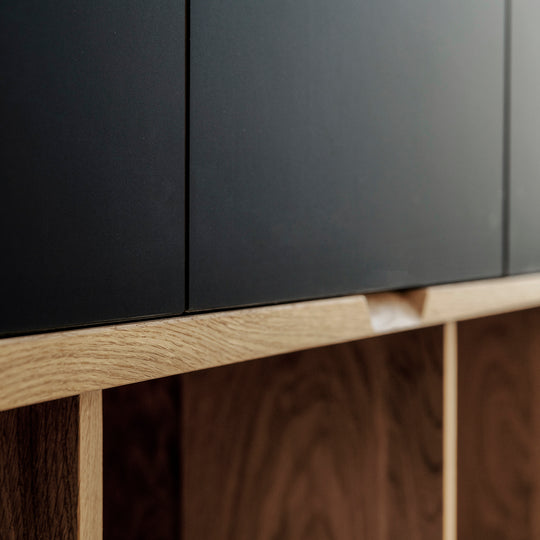 Houtmerk - Kast Vero 03 - Zwevende wandkast met open vak Kastcombinatie Houtmerk