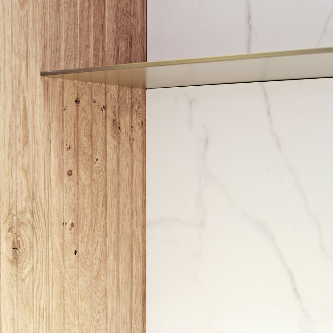 Houtmerk Ratio® - Wandplank Sheffield - Schap gecoat staal  Houtmerk