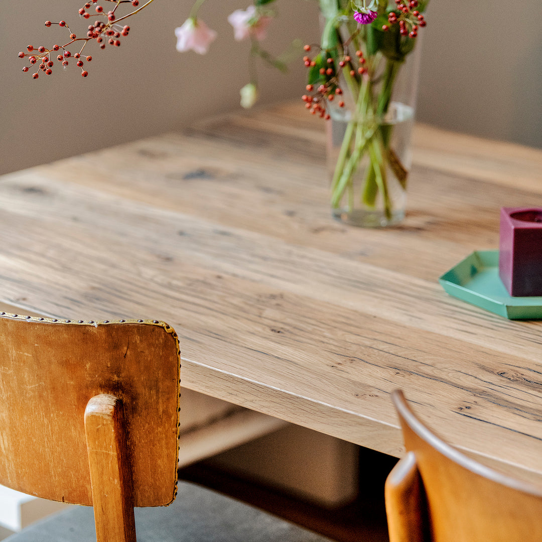 Houtmerk - Tafel Still Eiken - Rechthoek ronde hoek Tafels Houtmerk