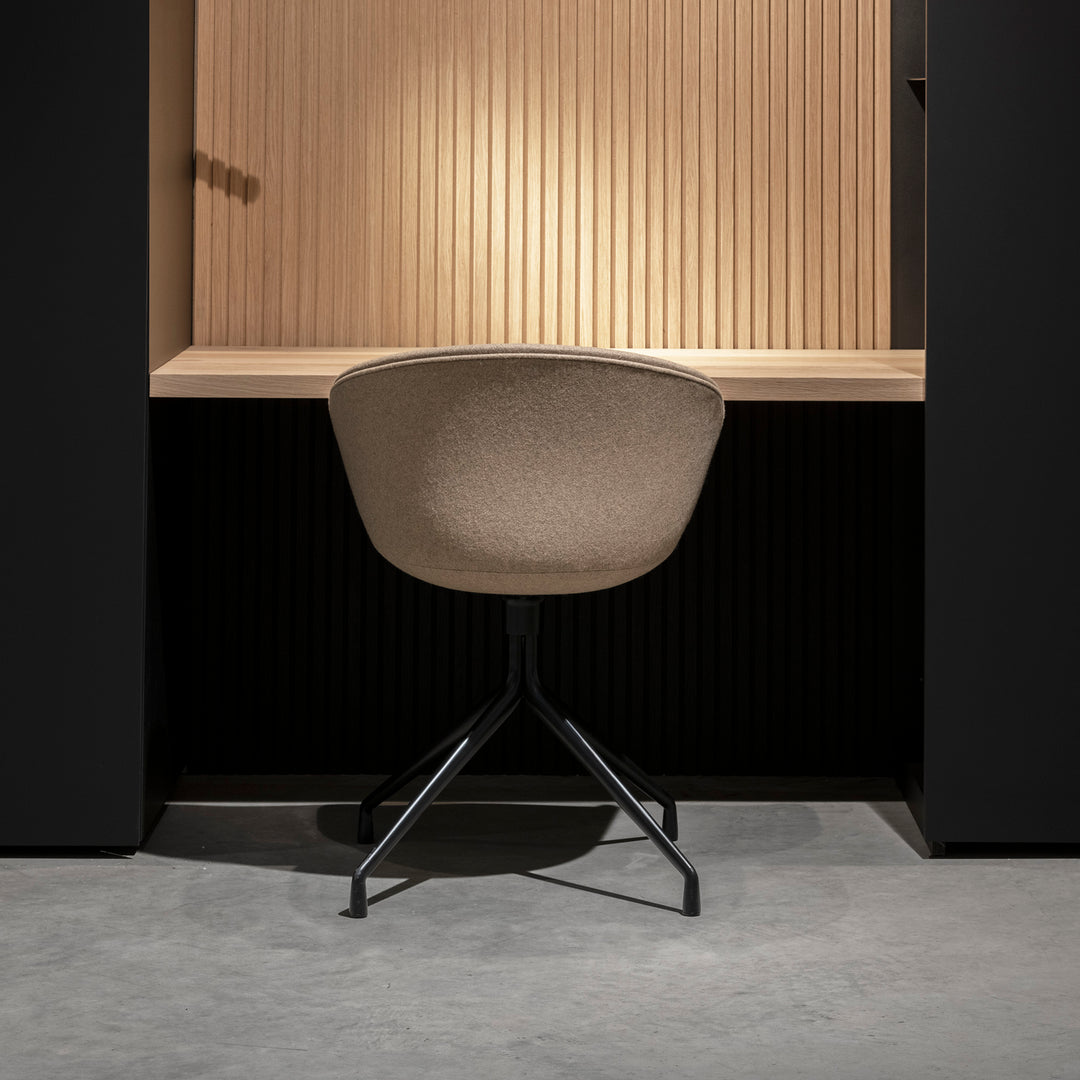 Houtmerk Domus® - Kastenwand Flex met werkplek - Massief hout met Arpa Fenix Kasten Houtmerk
