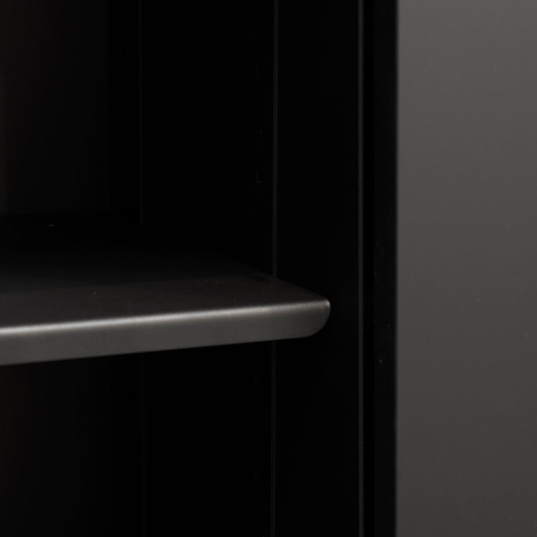 Houtmerk - Stalen dressoir Deco - Zwarte Arpa Fenix fronten - SALE Kasten Houtmerk