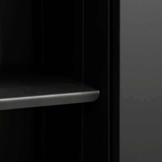 Houtmerk - Stalen dressoir Deco - Zwarte Arpa Fenix fronten - SALE Kasten Houtmerk