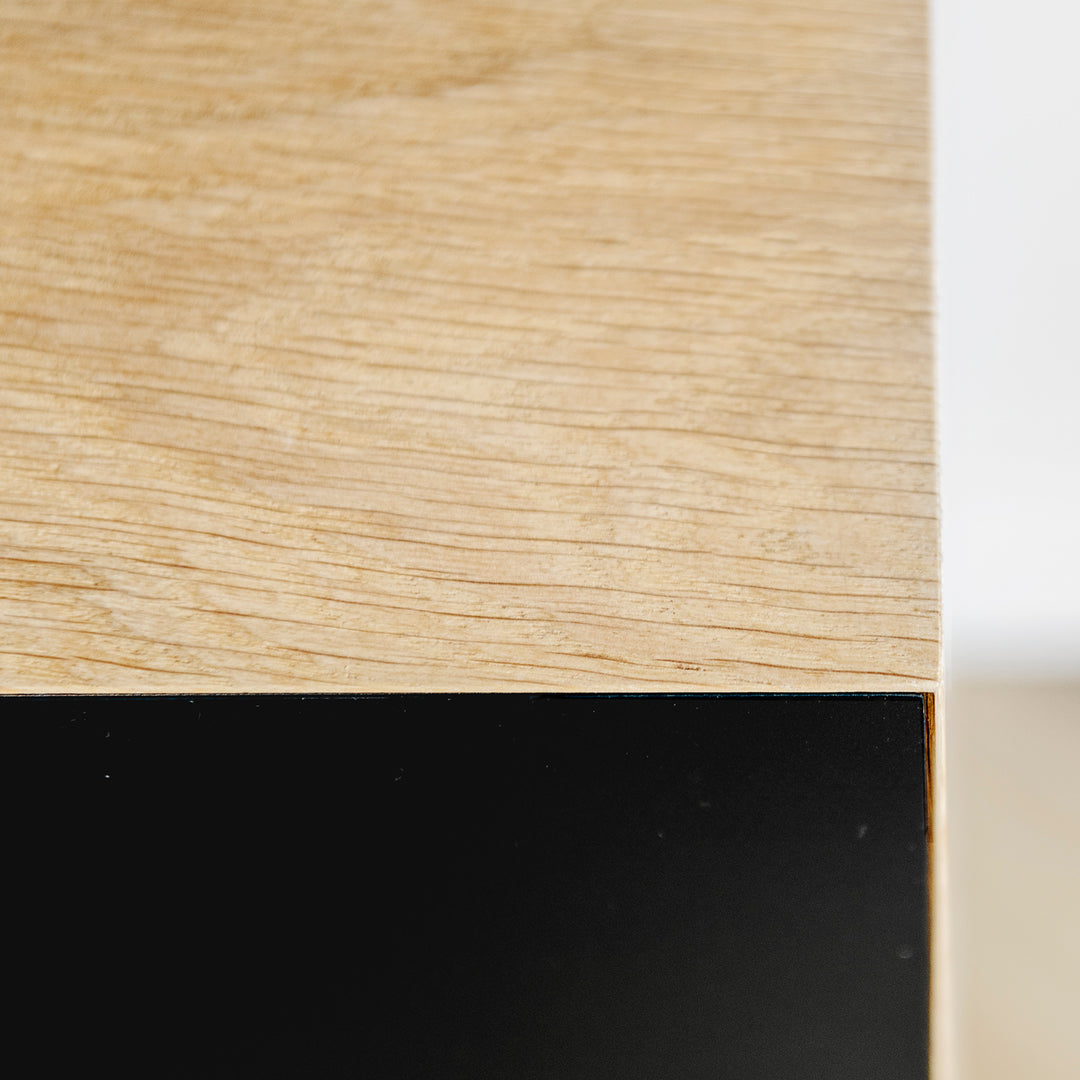 Houtmerk - Wandmeubel Azur met werkplek - Massief hout maatwerk Kasten Houtmerk