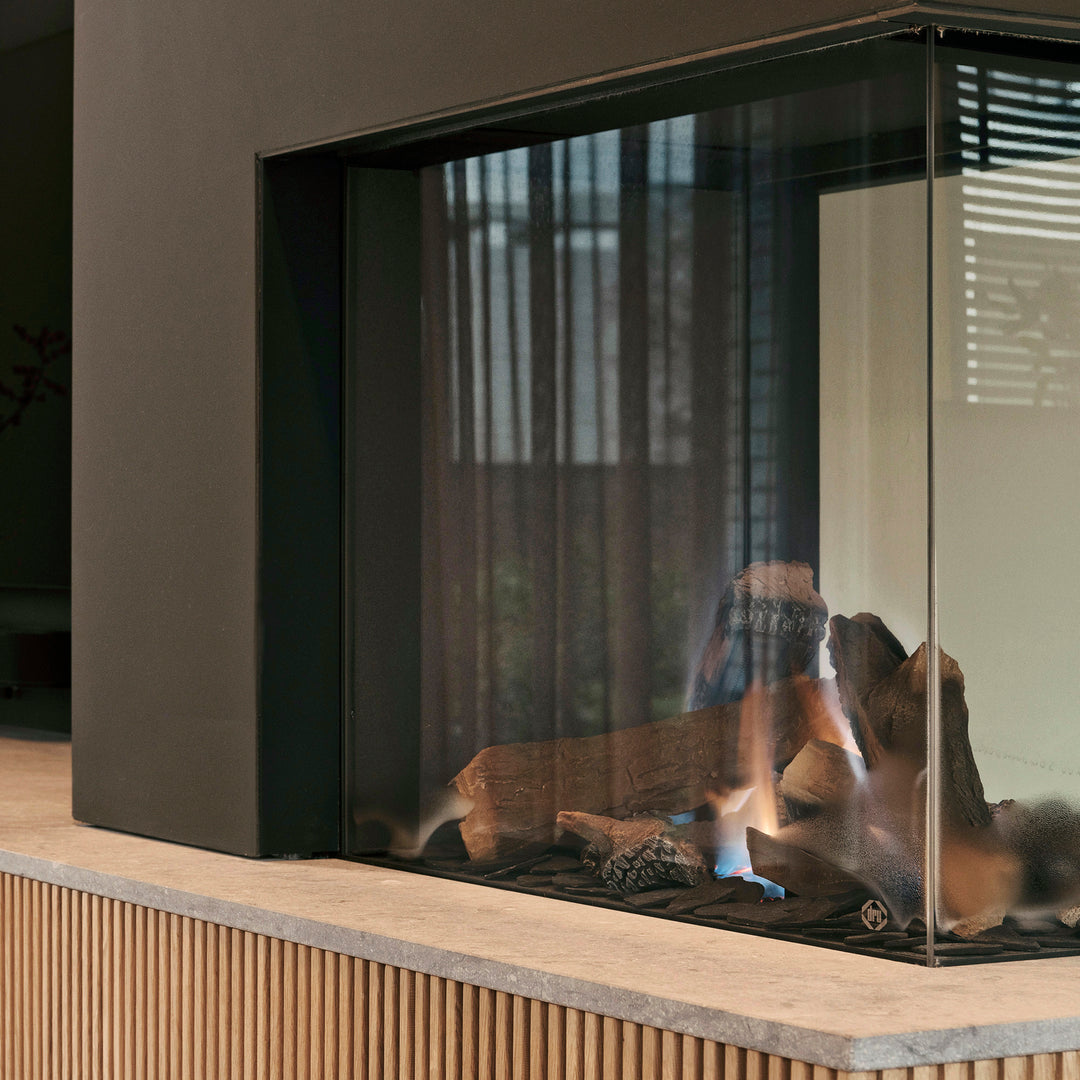 Houtmerk - Kast Forno 02 - Ladekast voor haard Kastcombinatie Houtmerk