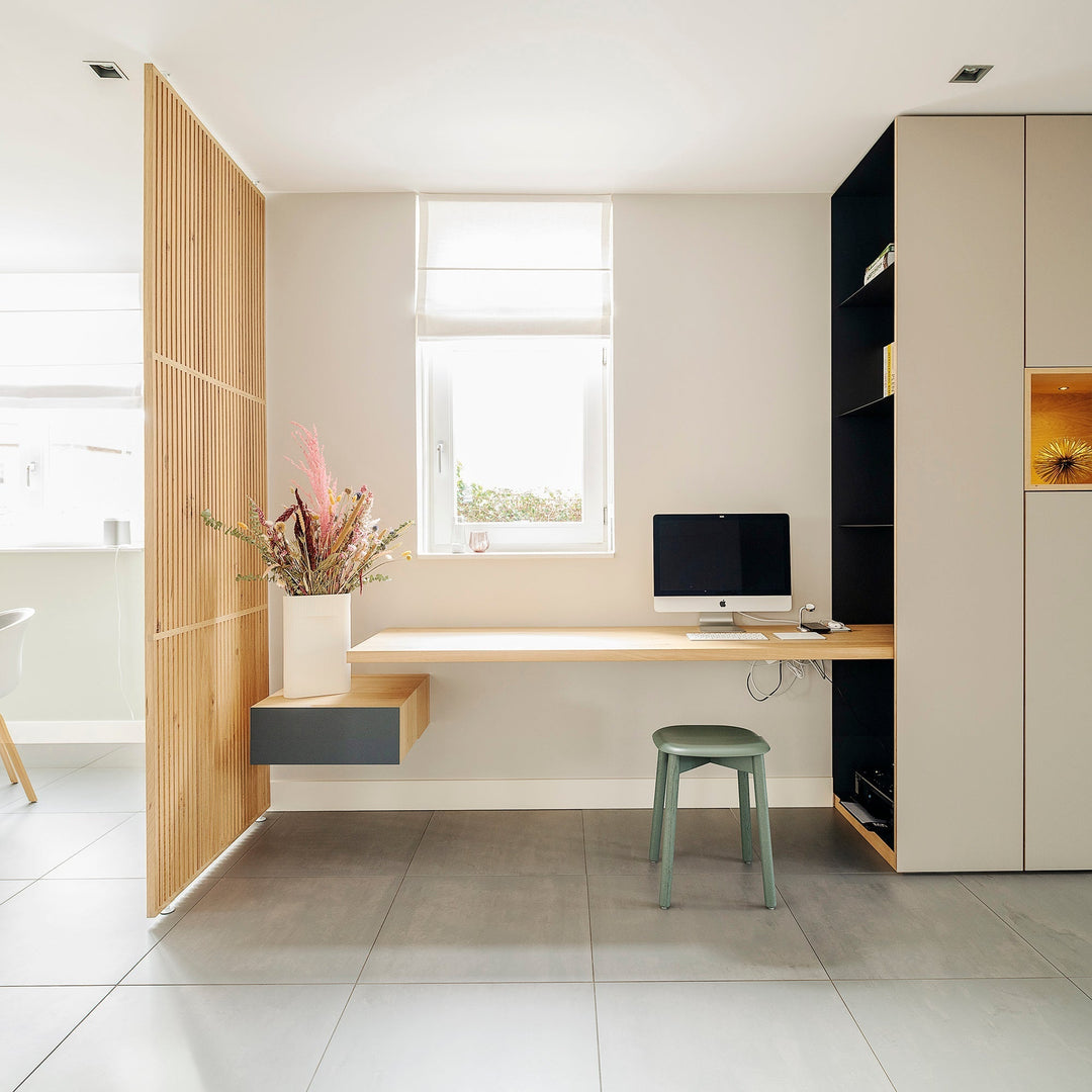 Houtmerk - Houten Roomdivider Linea XL - Kamerhoog van 235cm tot 265cm Roomdividers Houtmerk