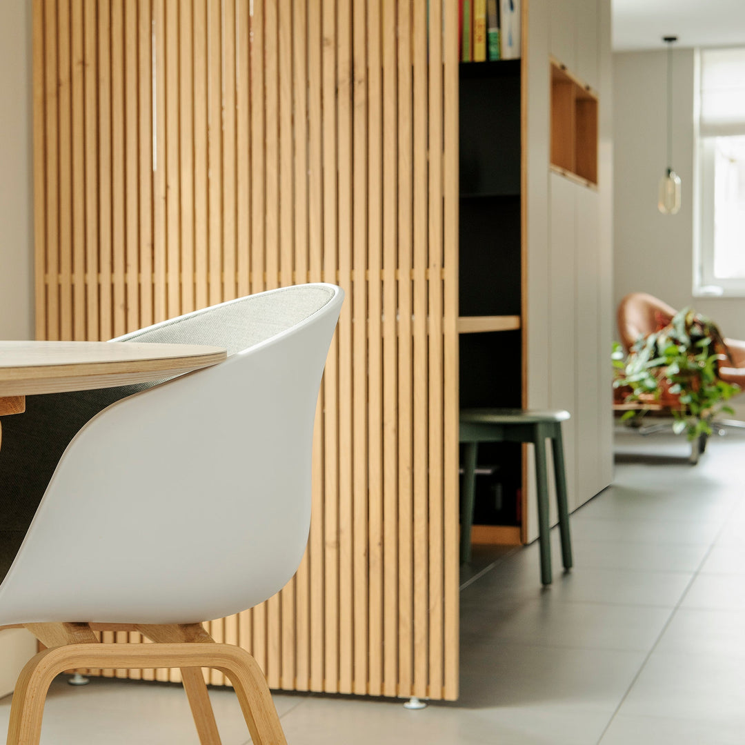 Houtmerk - Houten Roomdivider Linea XL - Kamerhoog van 235cm tot 265cm Roomdividers Houtmerk