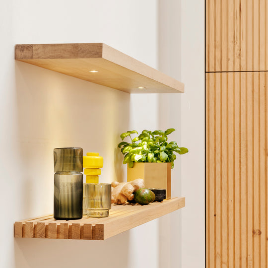 Houtmerk - Donau Bureau plank - maatwerk massief hout Kasten Houtmerk