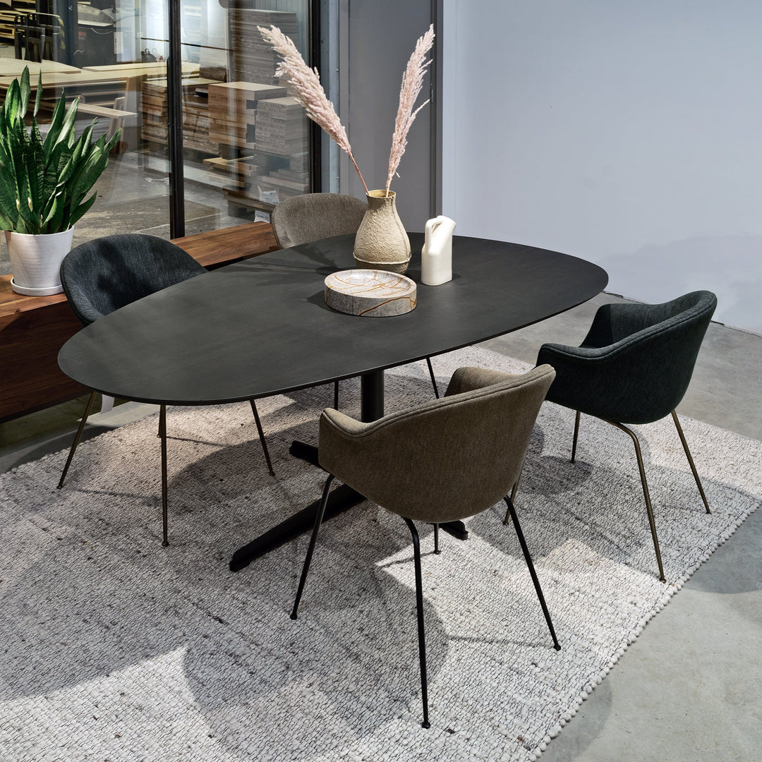 Houtmerk -  Tafel Still Eiken - Bladvorm Cove Tafels Houtmerk