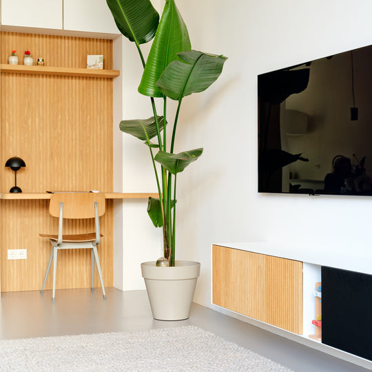 Houtmerk - Kast Flex 01 - Bovenkasten met bureaublad en achterwand Kastcombinatie Houtmerk