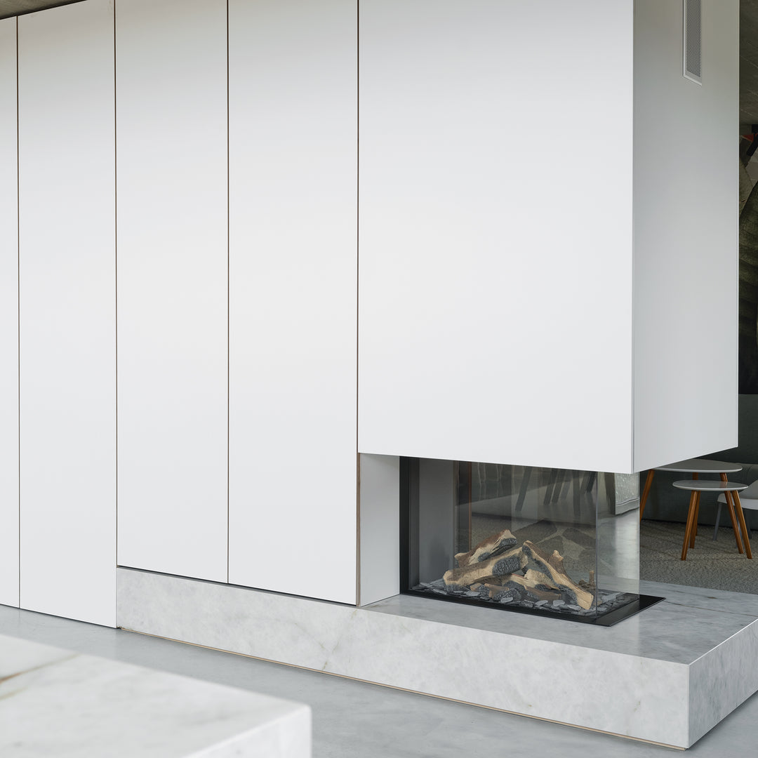 Houtmerk - Kast Fumo 05 - Hoge kastenwand voor haard Kastcombinatie Houtmerk