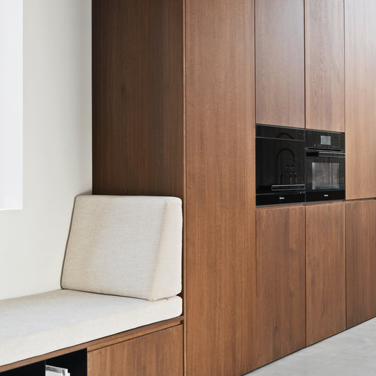 Houtmerk - Zitbank Villa 02 - Zitelement met lades of deuren Kastcombinatie Houtmerk