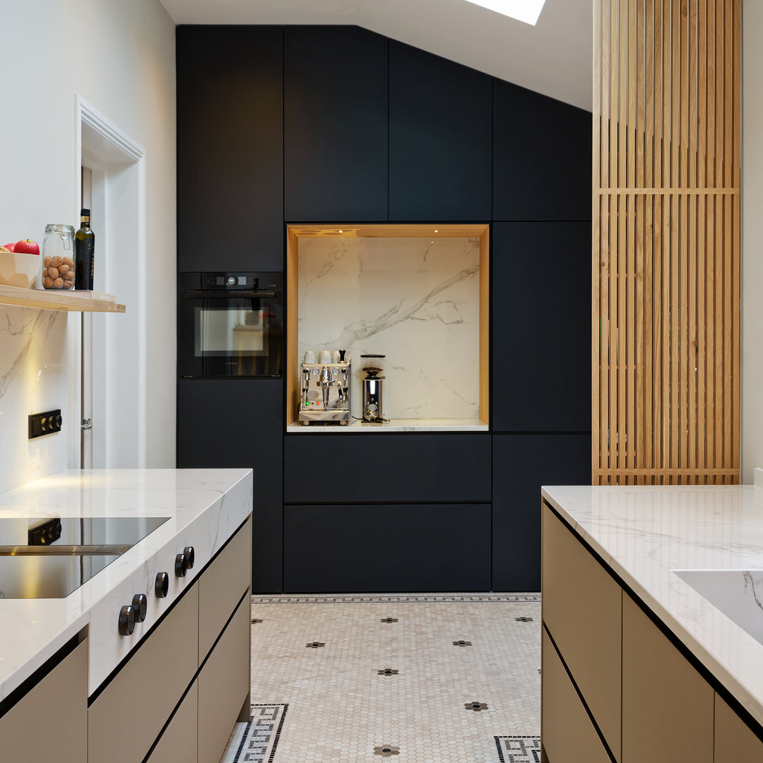 Houtmerk - Houten Roomdivider Linea XL - Kamerhoog van 235cm tot 265cm Roomdividers Houtmerk