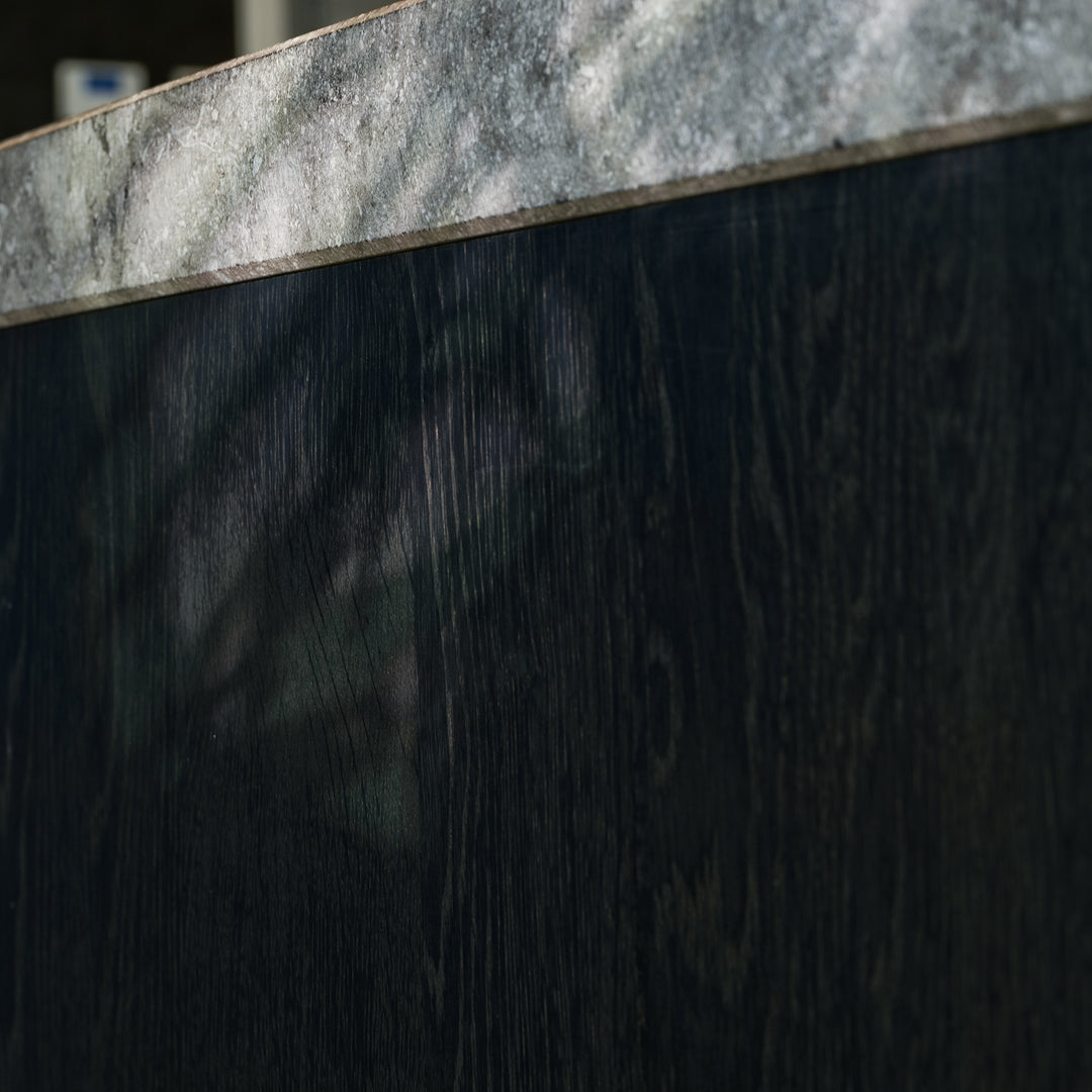 Ratio - Keukenfront GRIP - Massief eiken Primeur Zwarte beits Keukenfronten Houtmerk