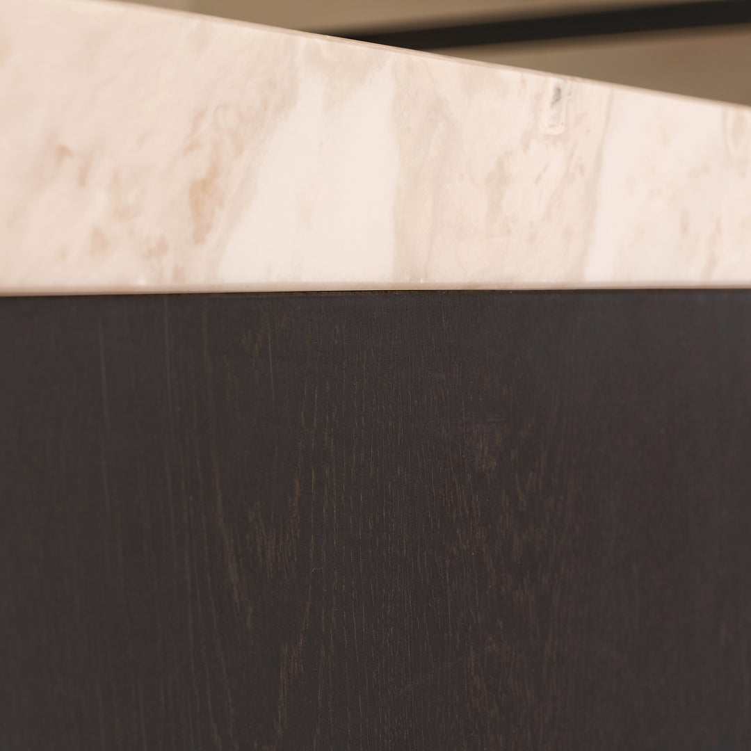 Ratio - Keukenfront GRIP - Massief eiken Primeur Zwarte beits Keukenfronten Houtmerk