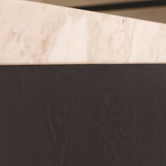 Ratio - Keukenfront GRIP - Massief eiken Primeur Zwarte beits Keukenfronten Houtmerk