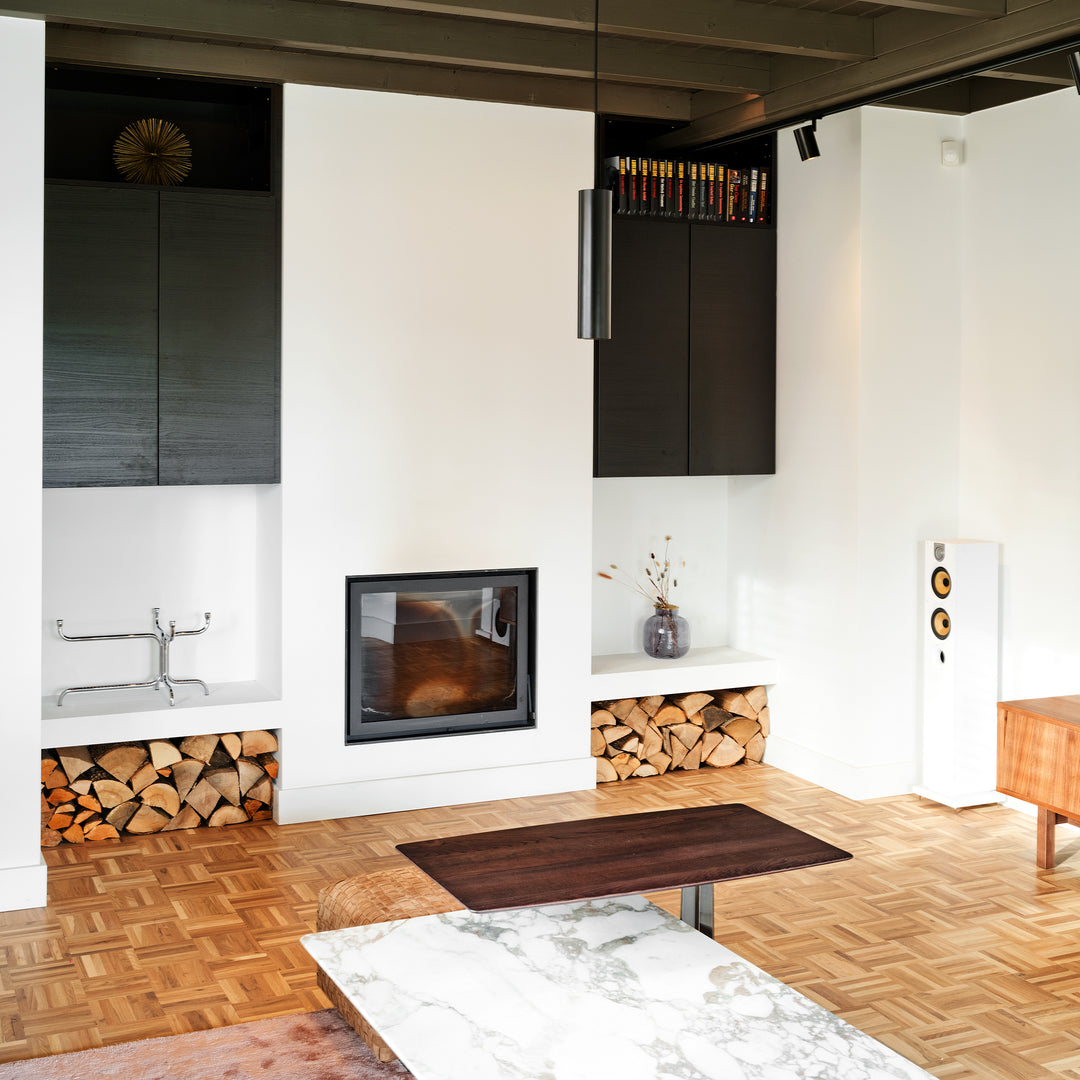 Houtmerk - Kast Fumo 03 - Hoge kastenwand voor haard Kastcombinatie Houtmerk