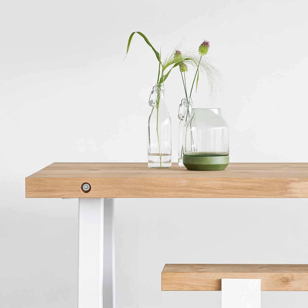 Houtmerk - Maatwerk Job zitbank of eetbankje - Massief eiken Banken Houtmerk