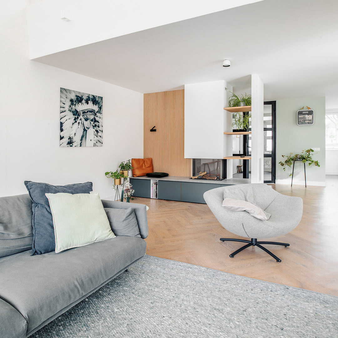 Houtmerk - Houten Wandpaneel met groeven profiel - Maatwerk Kasten Houtmerk