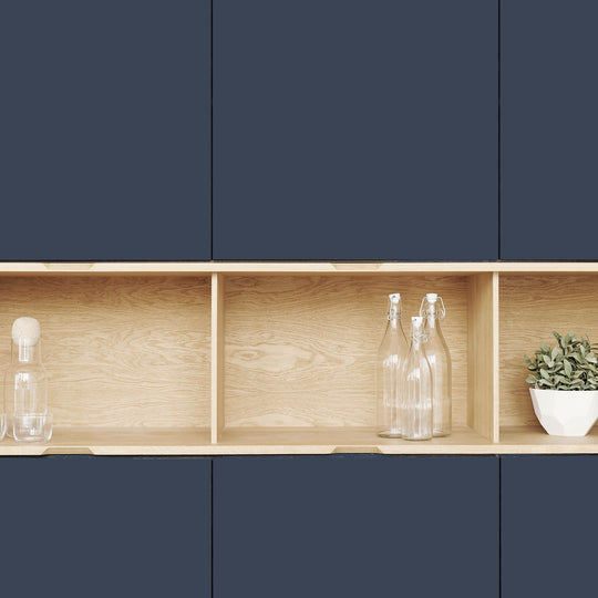 Houtmerk - Wandmeubel Azur met werkplek - Massief hout maatwerk Kasten Houtmerk