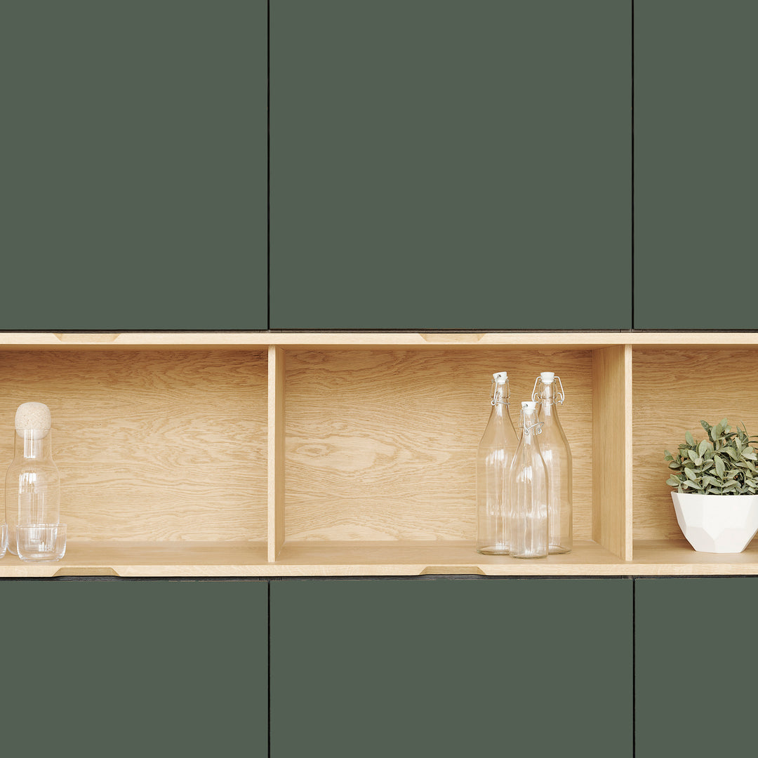 Houtmerk - Kast Duna 03 - Hoge kast met Spatio vak en bureaublad Kastcombinatie Houtmerk