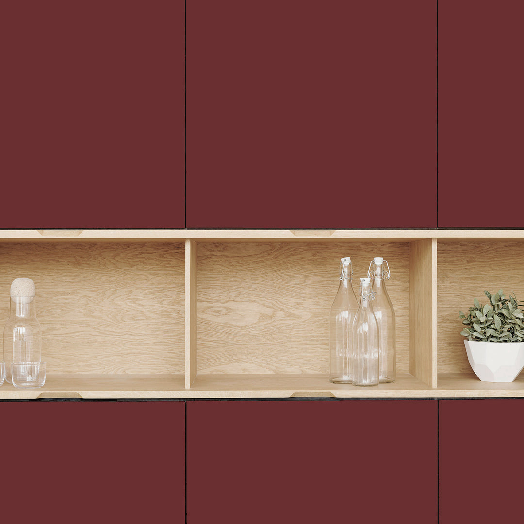 Houtmerk - Wandmeubel Azur met werkplek - Massief hout maatwerk-Houtmerk-Maatwerk Werkplek Azur - massief hout en Arpa Fenix | Houtmerk