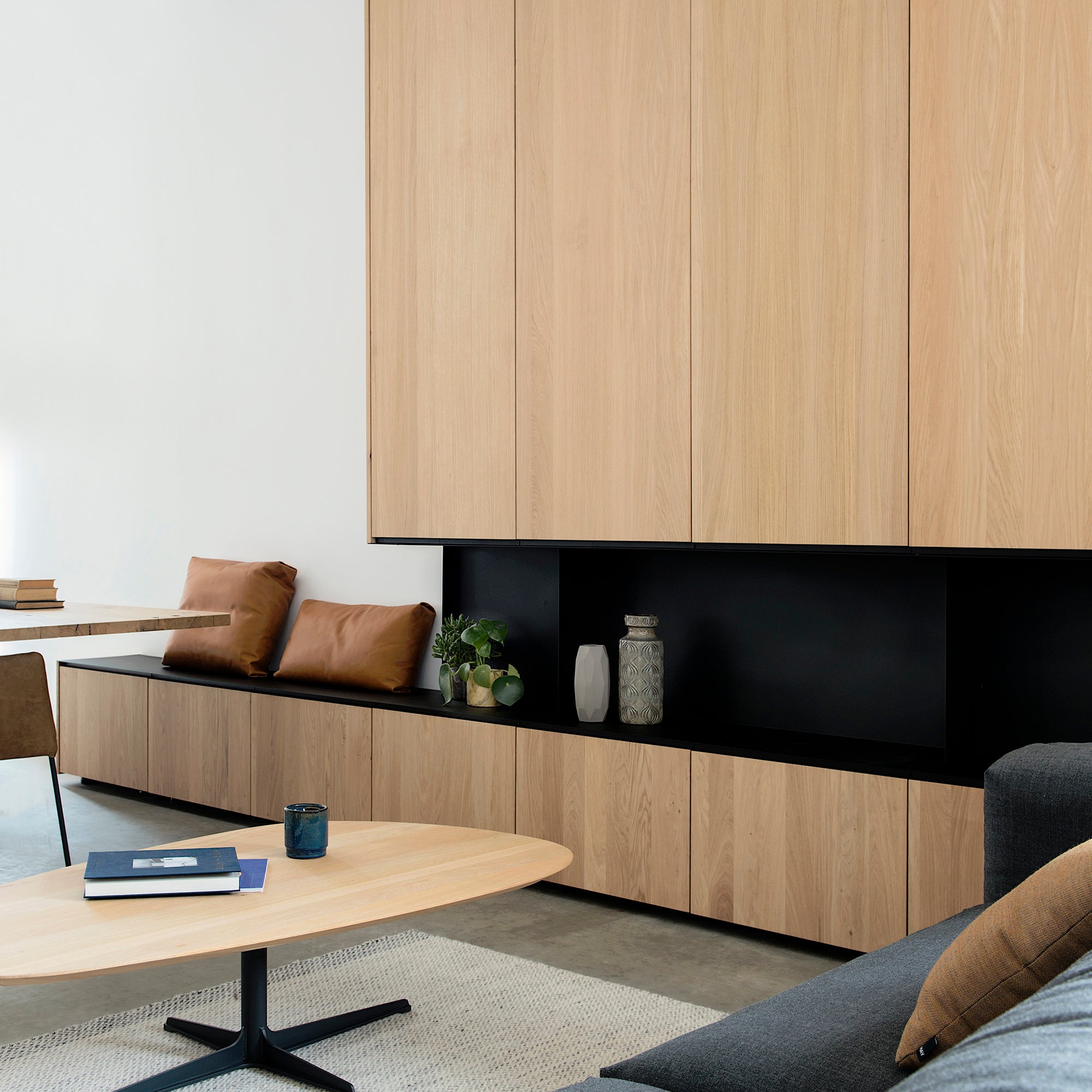 Houtmerk Domus® - Kastenwand Ferro - Plaatstaal open vak Kasten Houtmerk