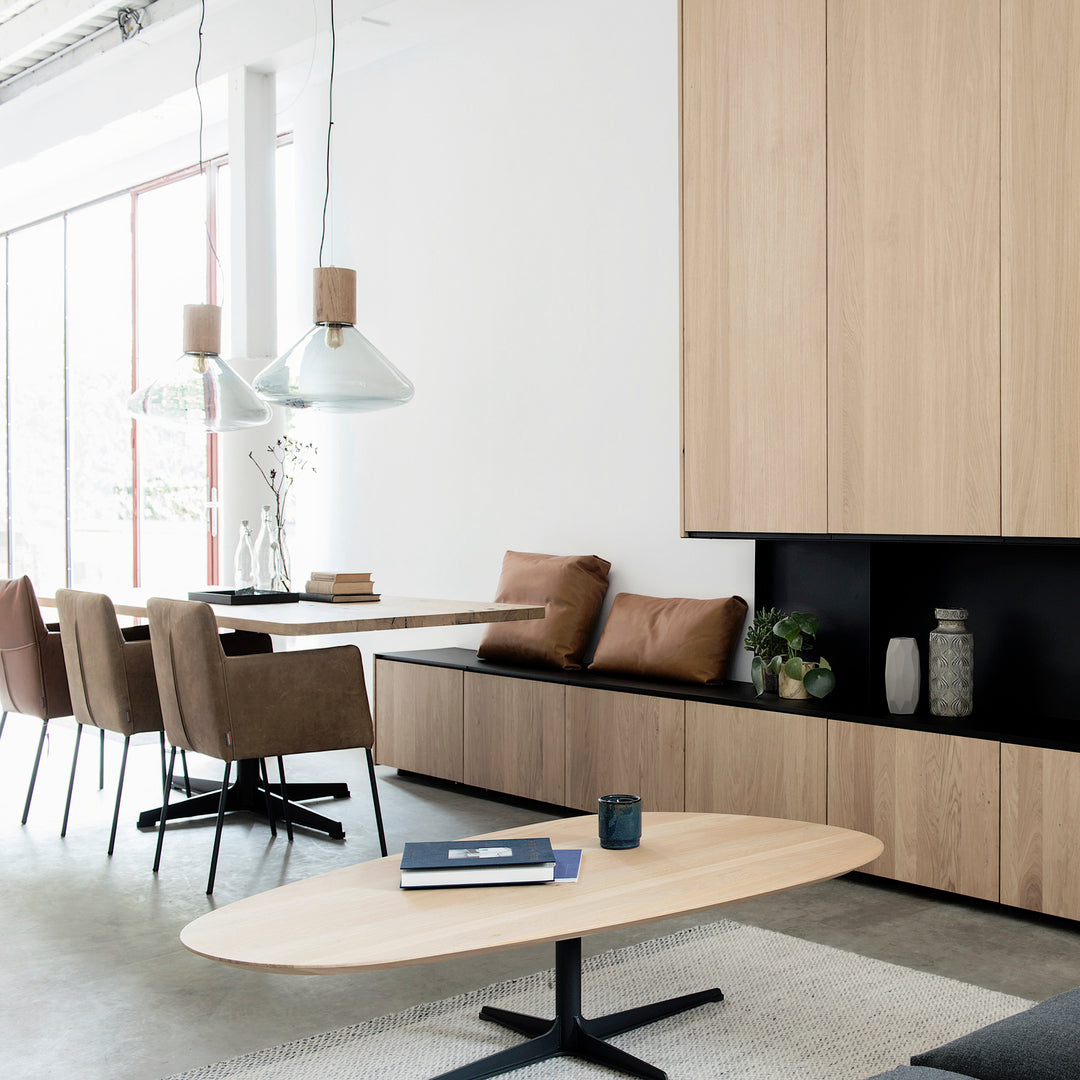 Houtmerk - Tafel Still Eiken - Rechthoek ronde hoek Tafels Houtmerk