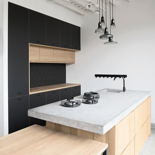 Houtmerk - Concreto wasbak hardsteen - maatwerk steen Wastafels Houtmerk