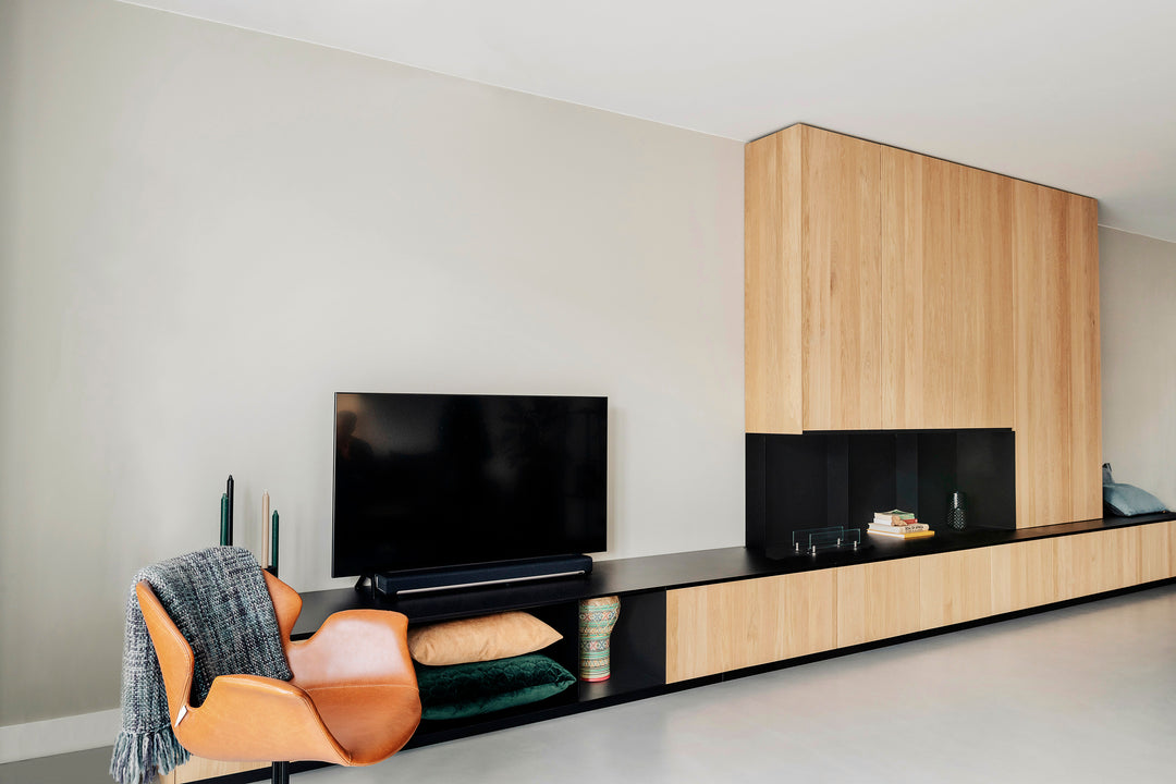 Houtmerk Domus® - Kastenwand Ferro - Plaatstaal open vak Kasten Houtmerk