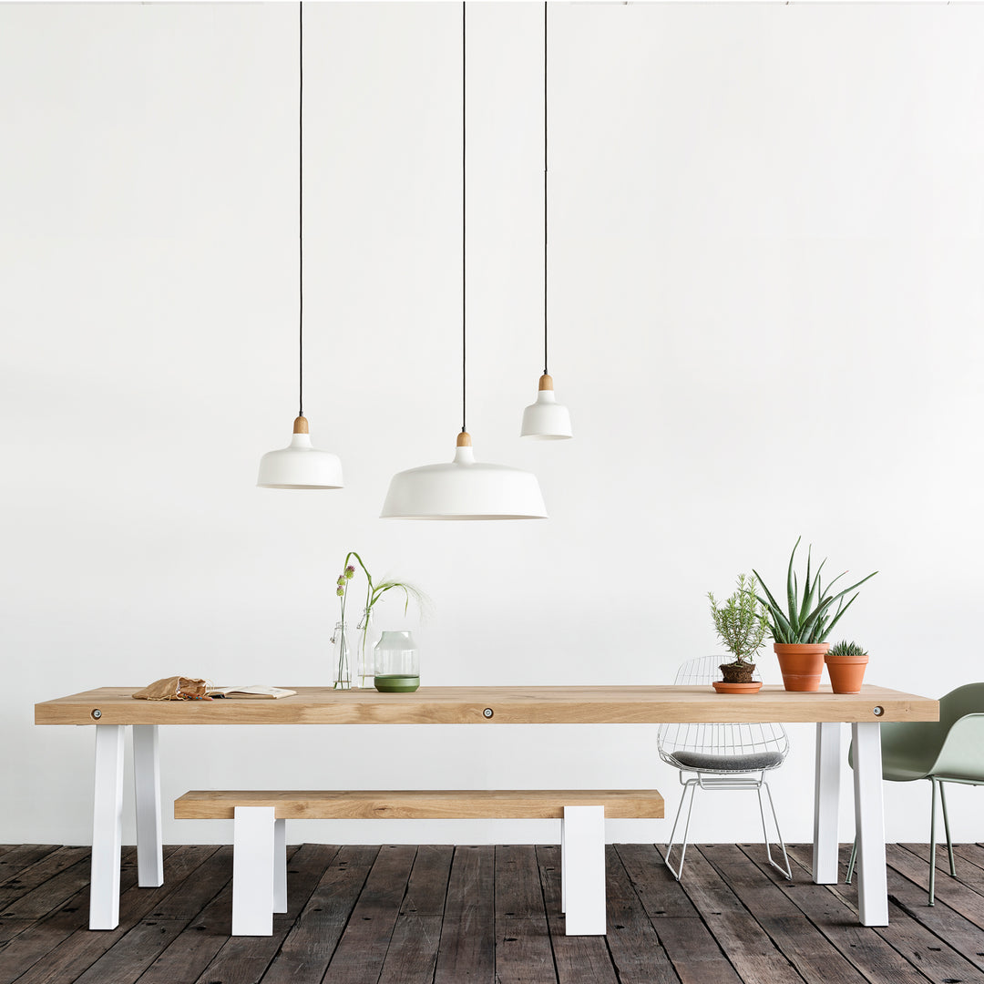 Houtmerk - Maatwerk Job zitbank of eetbankje - Massief eiken Banken Houtmerk