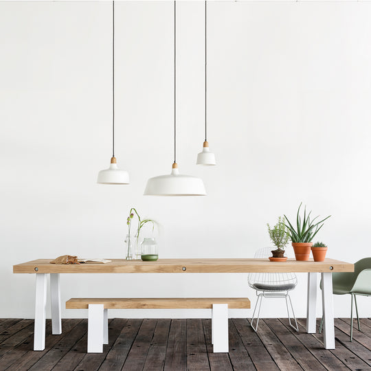 Houtmerk - Maatwerk Job zitbank of eetbankje - Massief eiken Banken Houtmerk