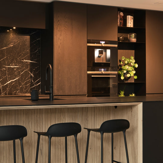 Ratio - Keukenfront GRIP - Massief eiken Primeur Zwarte beits Keukenfronten Houtmerk