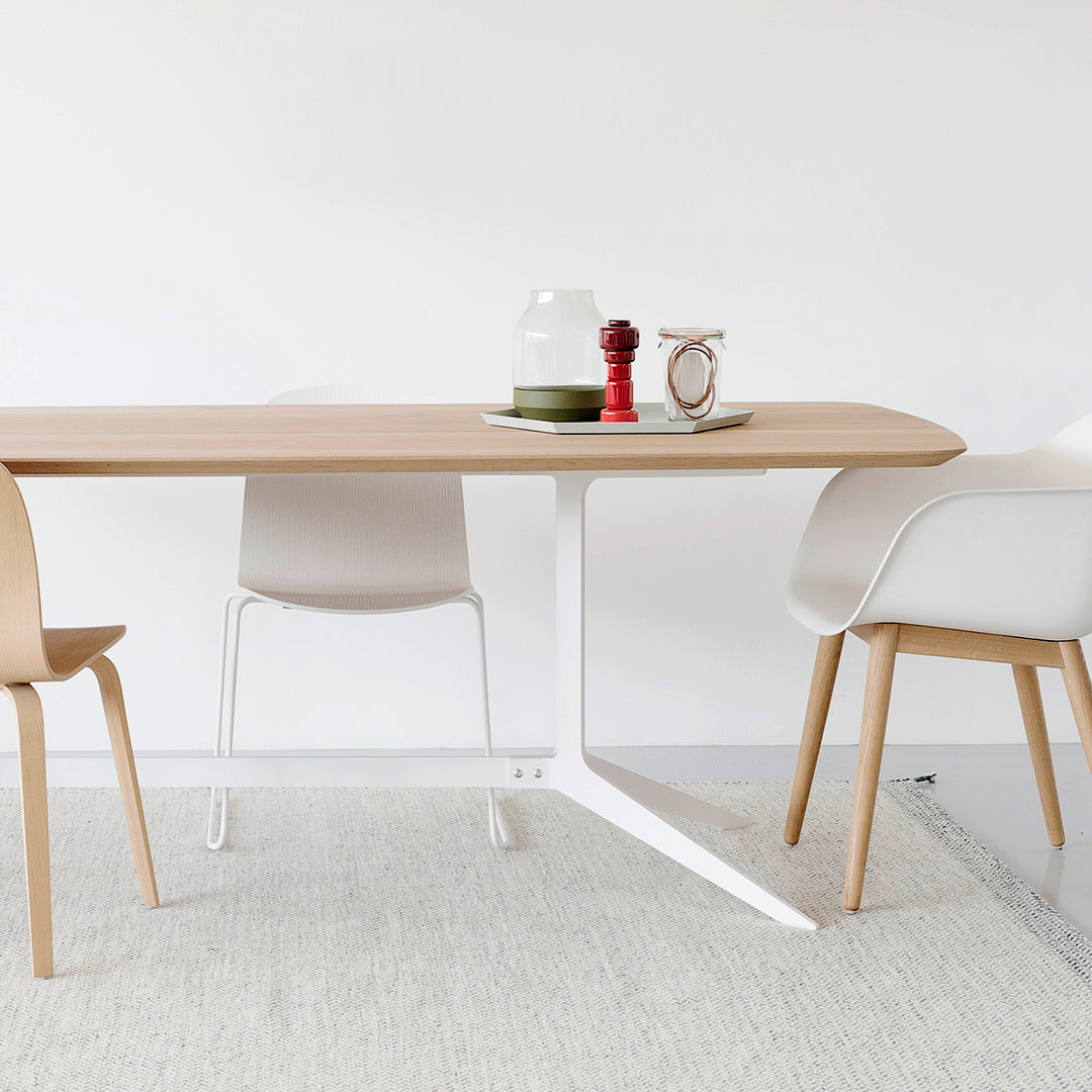 Houtmerk - Tafel Split Eiken - Rechthoek afgerond Tafels Houtmerk
