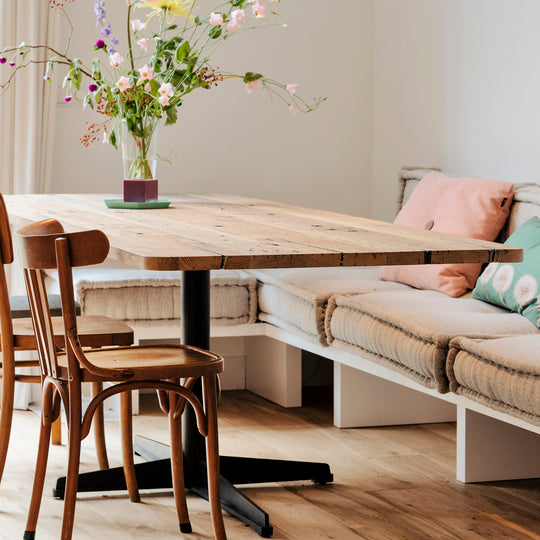 Houtmerk - Tafel Still Eiken - Rechthoek ronde hoek Tafels Houtmerk