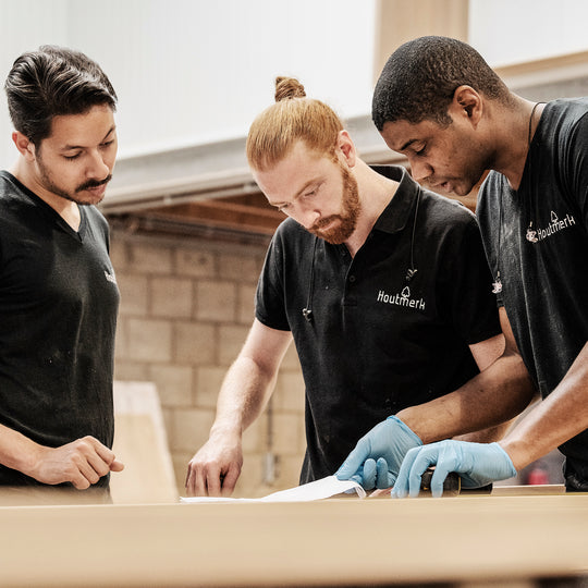 Houtmerk - En Suite Kast Porta 03 - Kast met stalen schuifdeuren Kastcombinatie Houtmerk