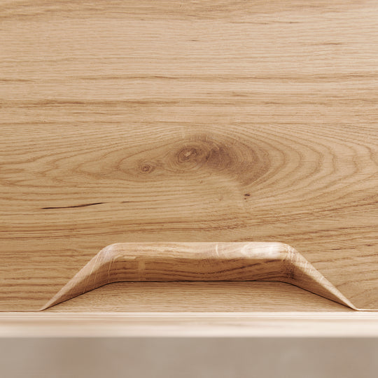 Houtmerk - Houten Badmeubel Azur met Concreto stenen wastafel - Massief hout - SALE Badmeubels Houtmerk