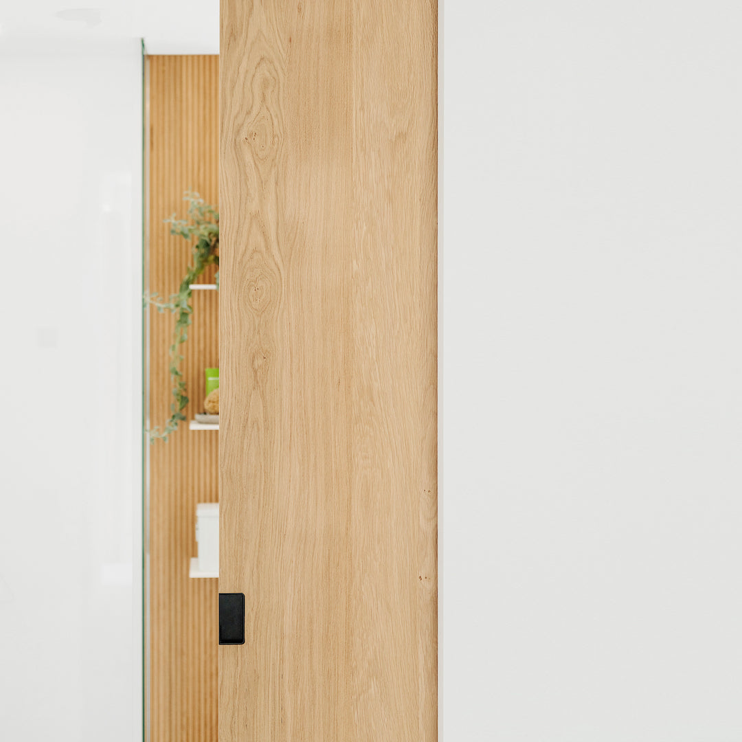 Houtmerk - Maatwerk houten Schuifdeur - Eiken Deuren Houtmerk