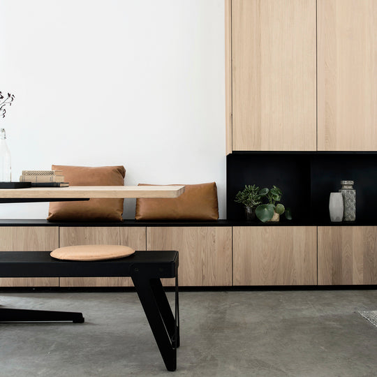 Houtmerk - Tafel Still Eiken - Rechthoek ronde hoek Tafels Houtmerk