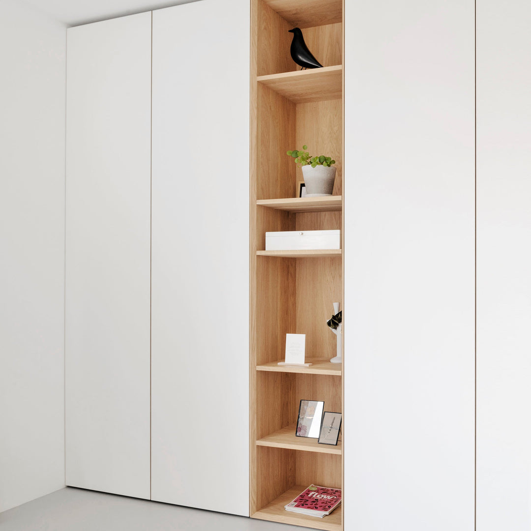Houtmerk - Kast Fumo 04 - Hoge kastenwand voor haard Kastcombinatie Houtmerk