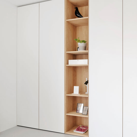 Houtmerk - Kast Fumo 04 - Hoge kastenwand voor haard Kastcombinatie Houtmerk