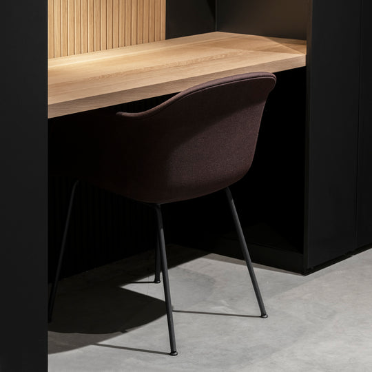Houtmerk - Kast Flex 05 - Hoge kast met bureaublad en achterwand Kastcombinatie Houtmerk