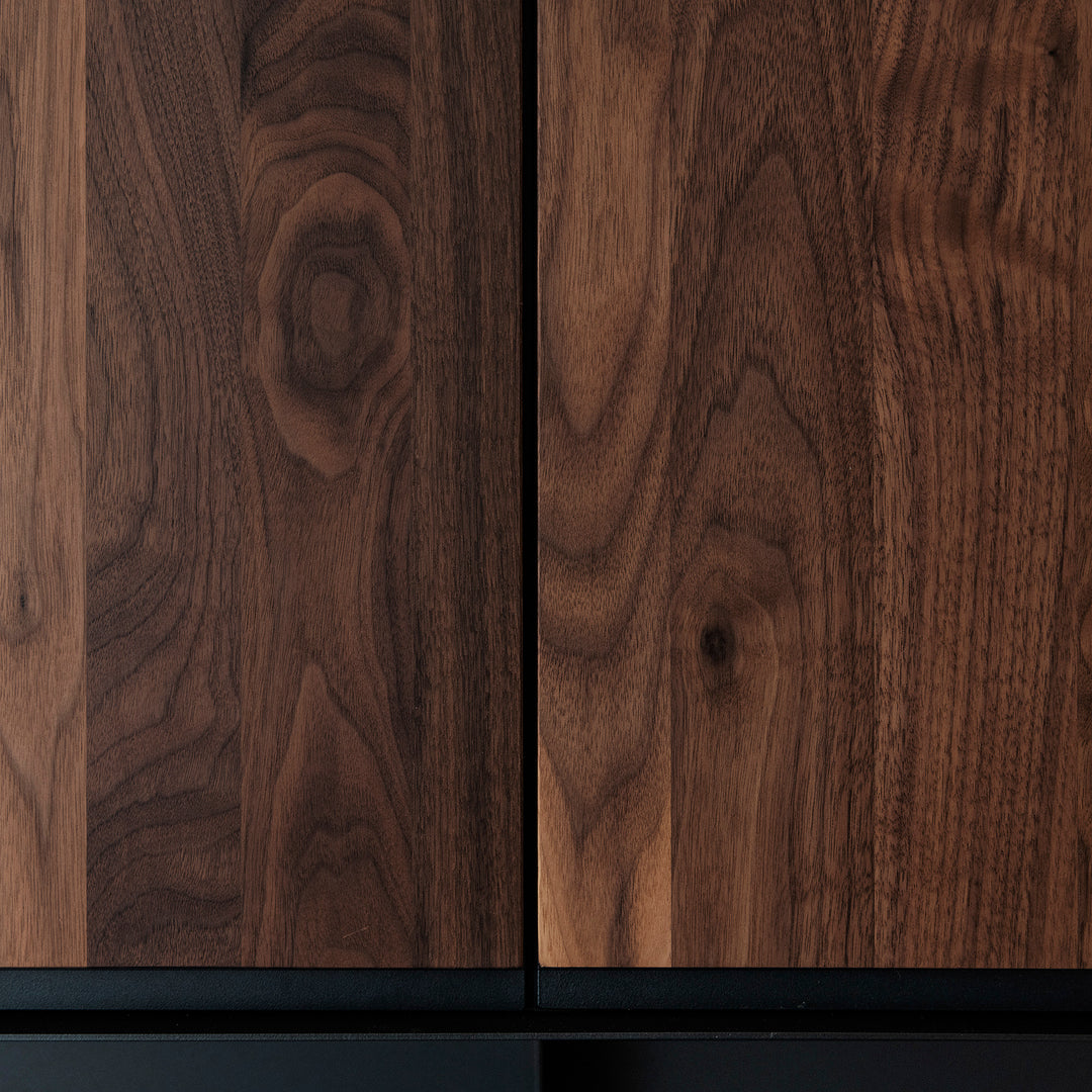 Houtmerk Domus® - Haardmeubel - Massief hout met plaatstaal Haardmeubels Houtmerk