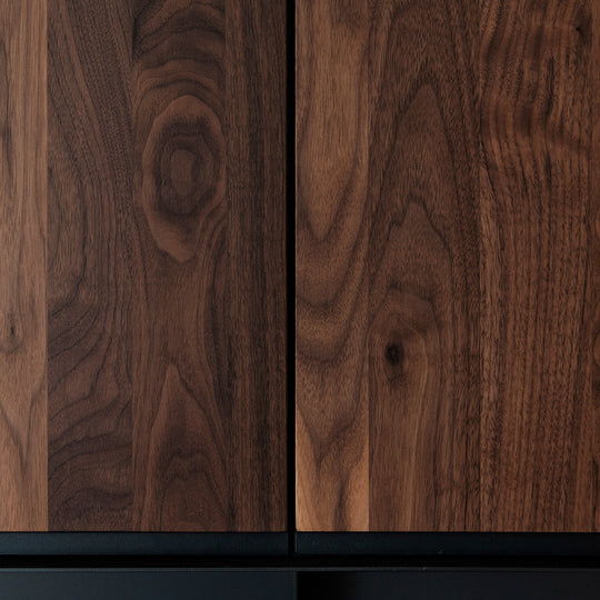 Houtmerk Domus® - Haardmeubel - Massief hout met plaatstaal Haardmeubels Houtmerk